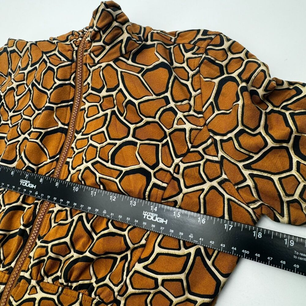 SOFT SURROUNDINGS | Women's XS Zip up Mock Turtleneck Jacket Full Zip Giraffe - Picture 7 of 9